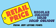 Retail Price JNL, a Sans Serif Font by Jeff Levine Fonts (Thumbnail 1 of 5)