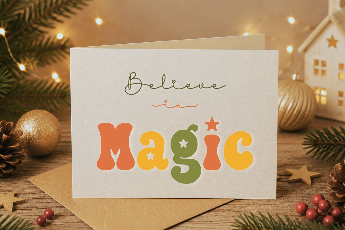 Groovy Mistletoe Font Duo, a Script Font by AnningArts (Photo 5 of 10)