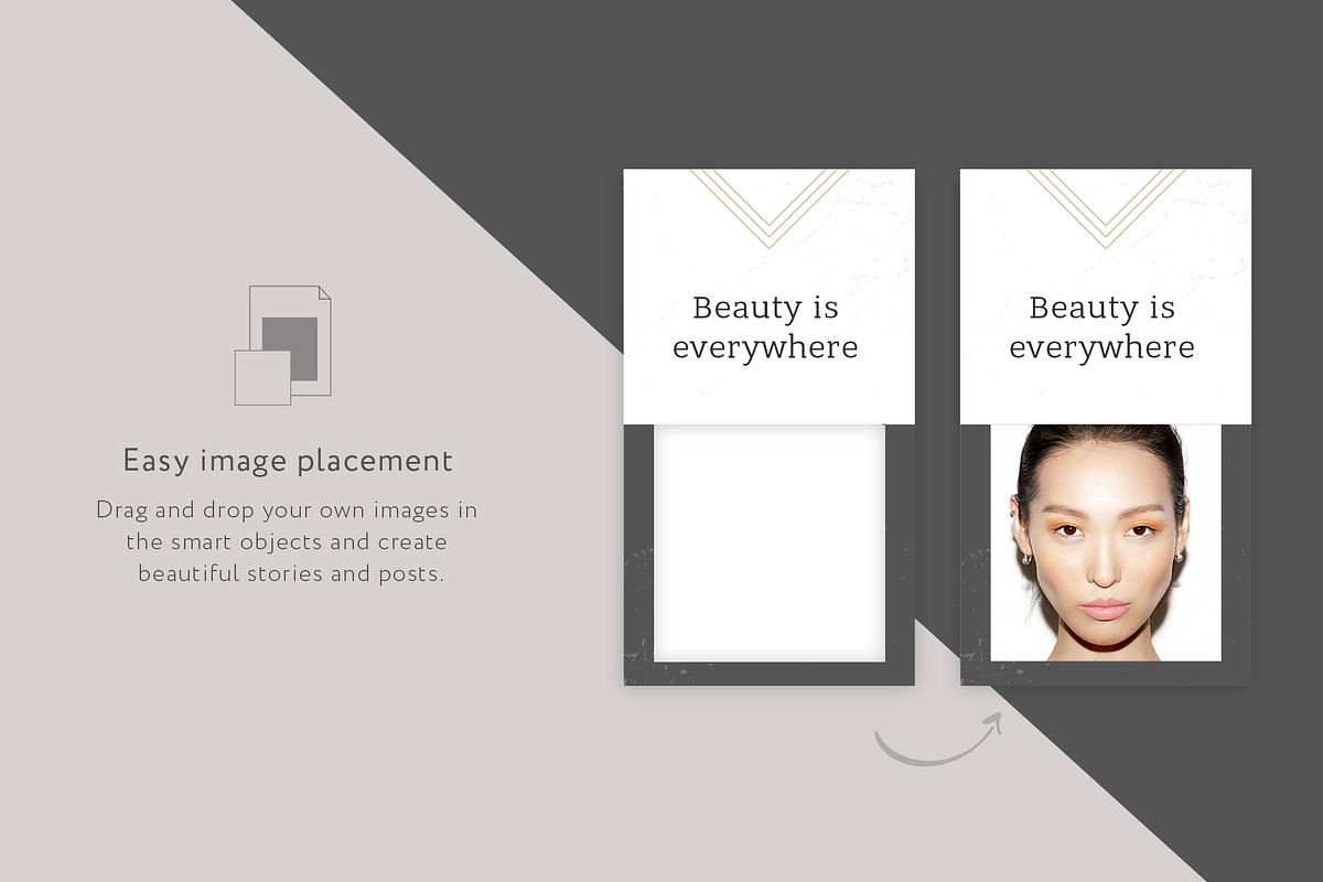 BEAUTY - instagram template + BONUS, a Social Media Template by Digital Breath templates (Photo 5 of 6)