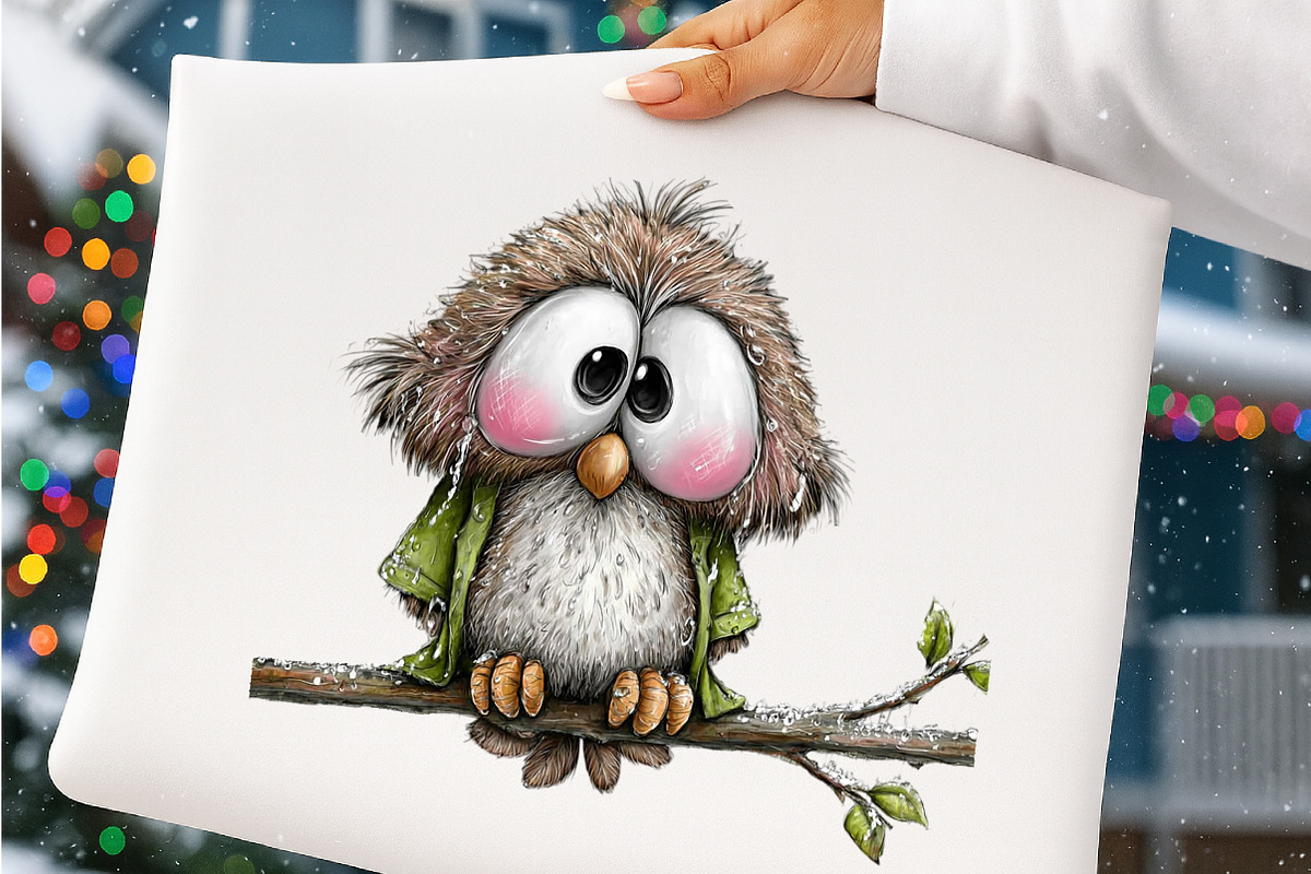 Rainy Day Animals Watercolor Clipart, an Illustration by SinaCreation (Photo 5 of 7)