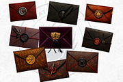 Magic Fantasy Envelopes Cliparts, an Object Illustration by ThatsDesignArt (Thumbnail 5 of 10)