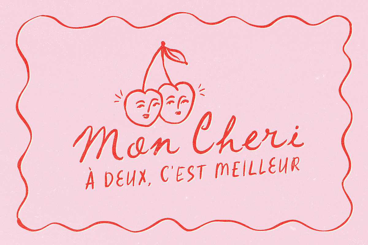 Cherry Cocktail Party Messy Font Duo, a Handwritten Font by Ayya Studio (Photo 14 of 15)