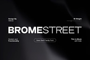 Brome Street | Family Condensed Font, a Sans Serif Font by ClevUs (Thumbnail 1 of 12)