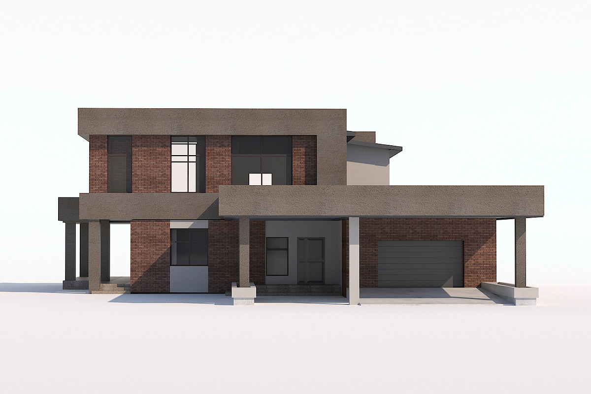 Modern country house, an Architecture 3D Model by profdesign (Photo 3 of 10)