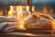 Freshly Baked Bread in Cozy Kitchen Setting, a Food & Drink Photo by AlyaAnd (Thumbnail 1 of 2)
