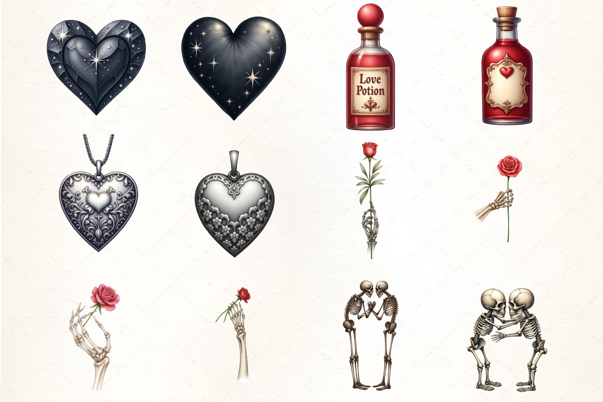 Black Dark Gothic Love Romance, an Illustration by CrexoraLab (Photo 2 of 5)