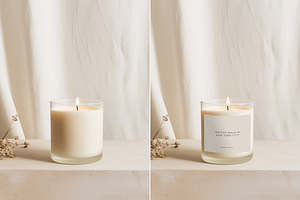 Glass Candle Packaging Mockup