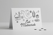 Festive Eid Mubarak Doodles, a Decorative Illustration by Saba Vector (Thumbnail 3 of 3)