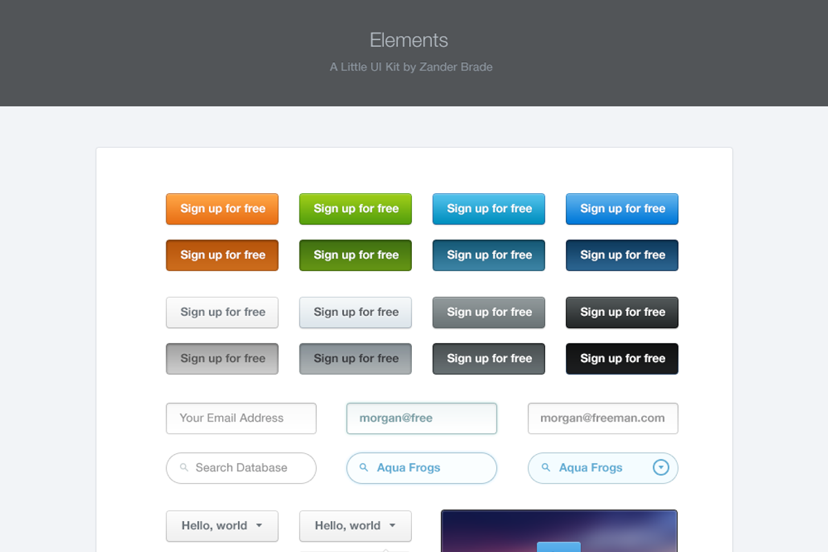 Elements UI Kit