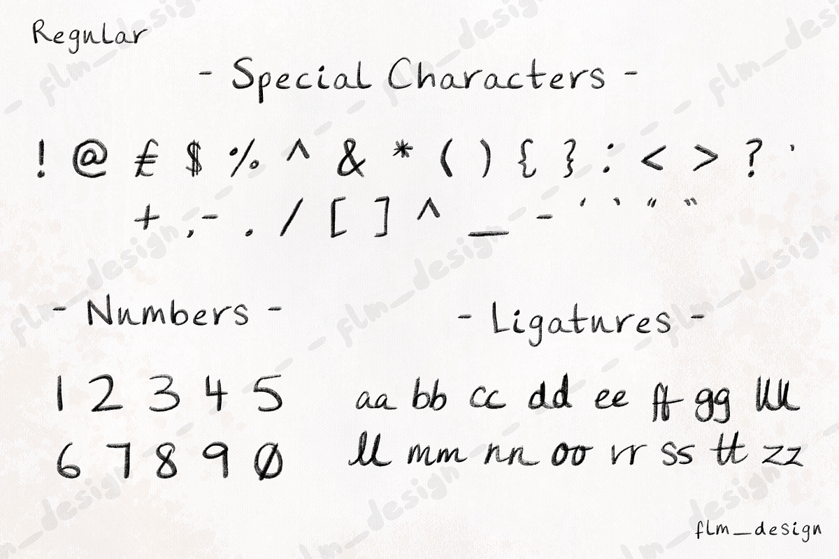 As You Were Casual Handwriting Font, a Handwritten Font by Flm__design (Photo 6 of 9)