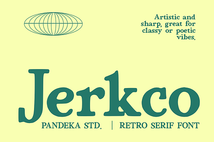 Jerkco - Retro Groovy Serif