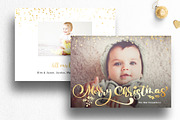 Christmas Card Photoshop Template, a Card Template by Nifty Template Studio (Thumbnail 1 of 12)