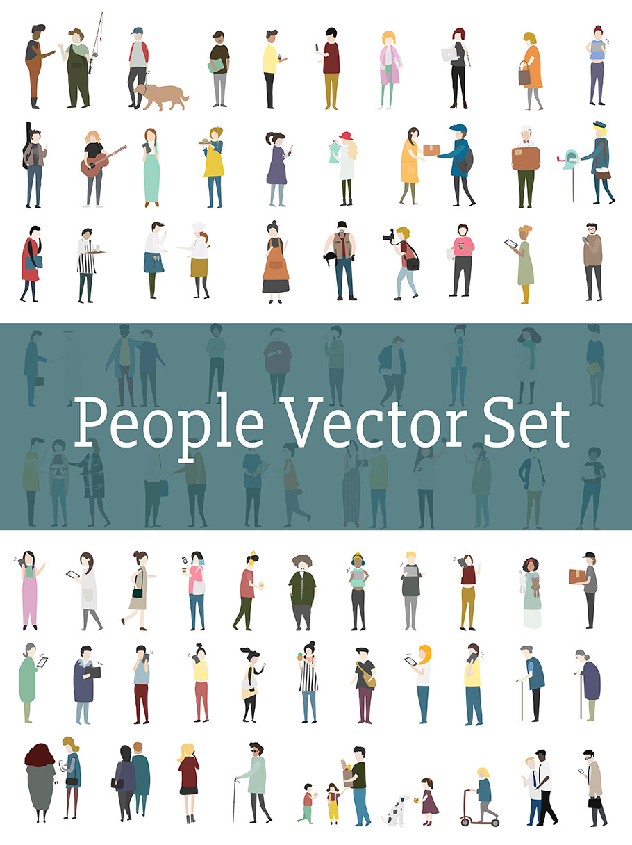 Illustration of people, a Person Illustration by rawpixel | Creative Market