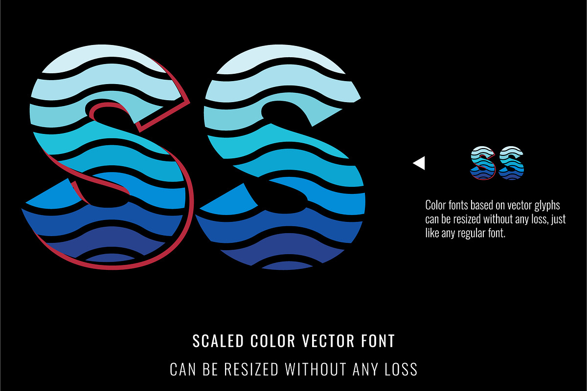 Summer Waves Font, a Symbol Font by Font Craft Studio (Photo 4 of 8)