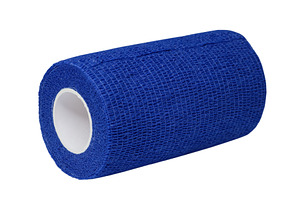 Blue cohesive bandage roll isolated, a Health & Medical Photo by Rohan Photography