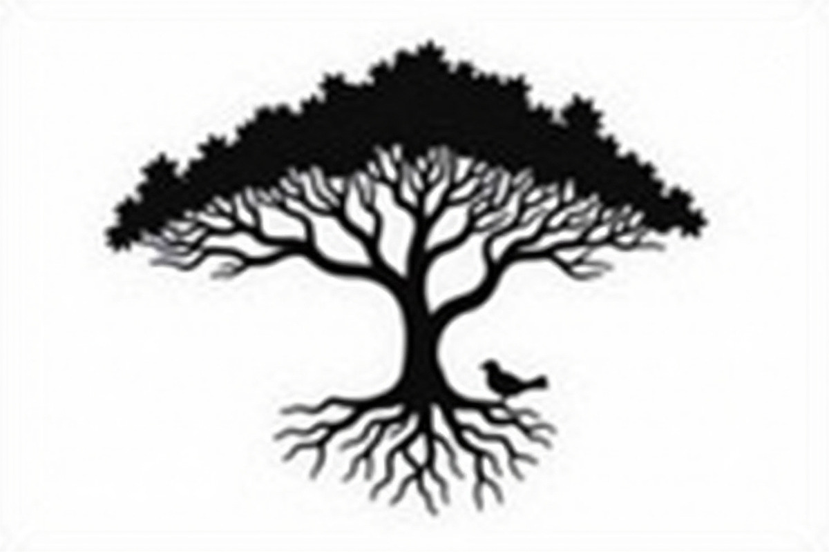 Tree Silhouette with Birds Bundle, an Illustration by Designs_River (Photo 8 of 9)