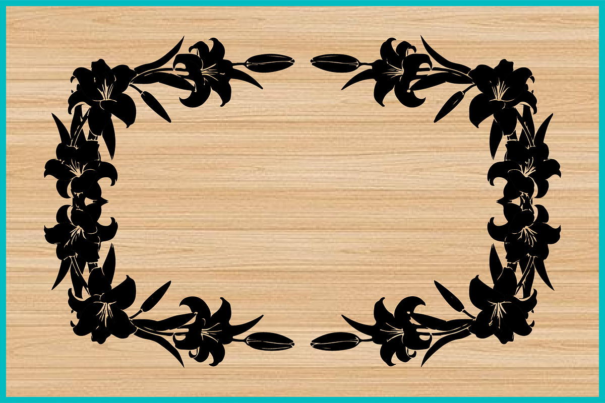 50 Botanical Border Collection Bundl, an Illustration by Creativeshirt (Photo 2 of 4)