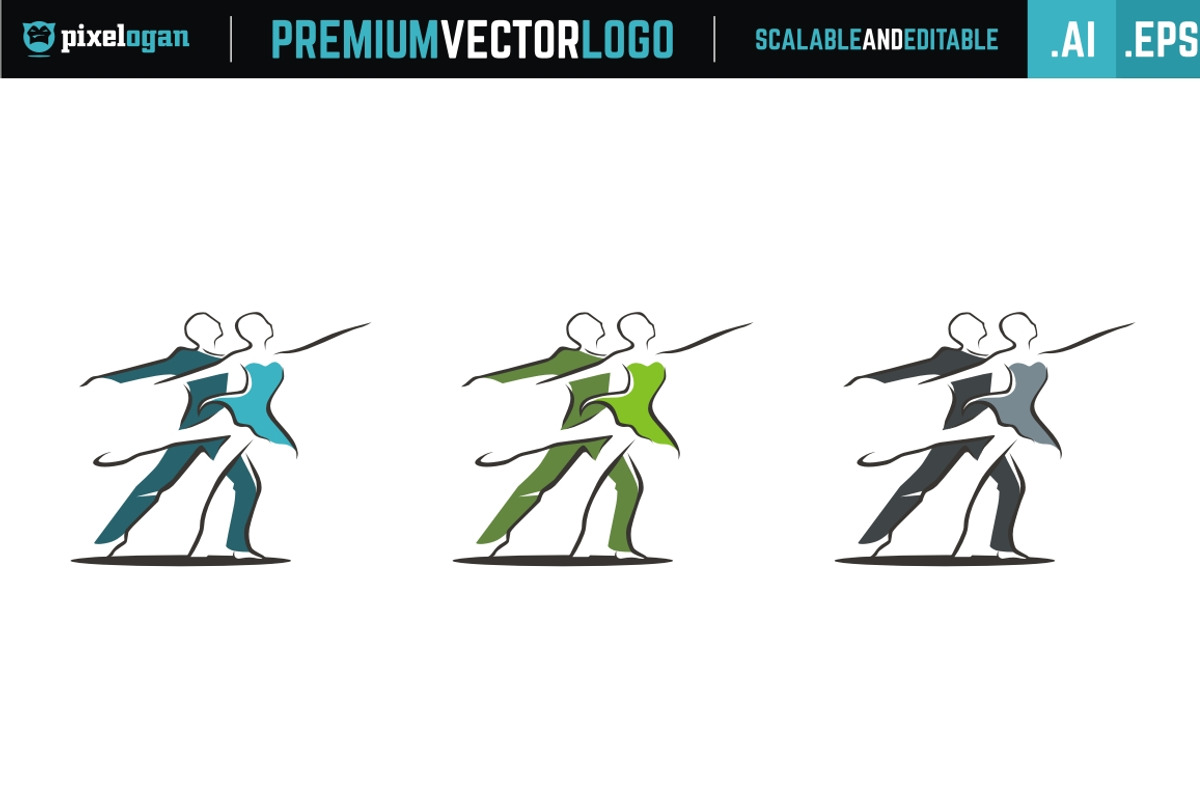 Dancing Duo Logo, a Branding & Logo Template by pixelogan (Photo 2 of 2)