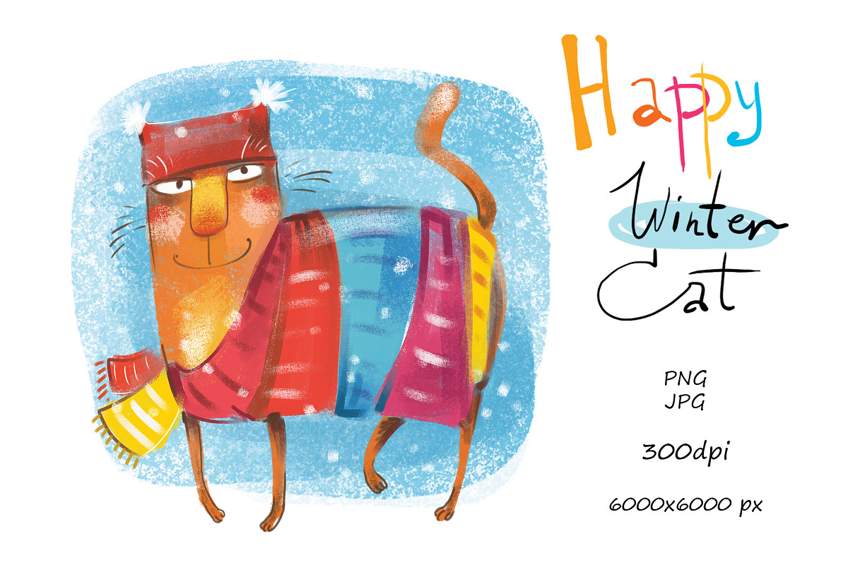 BIG CAT BUNDLE - 16 products in 1, an Illustration by Zooza Art (Photo 9 of 17)