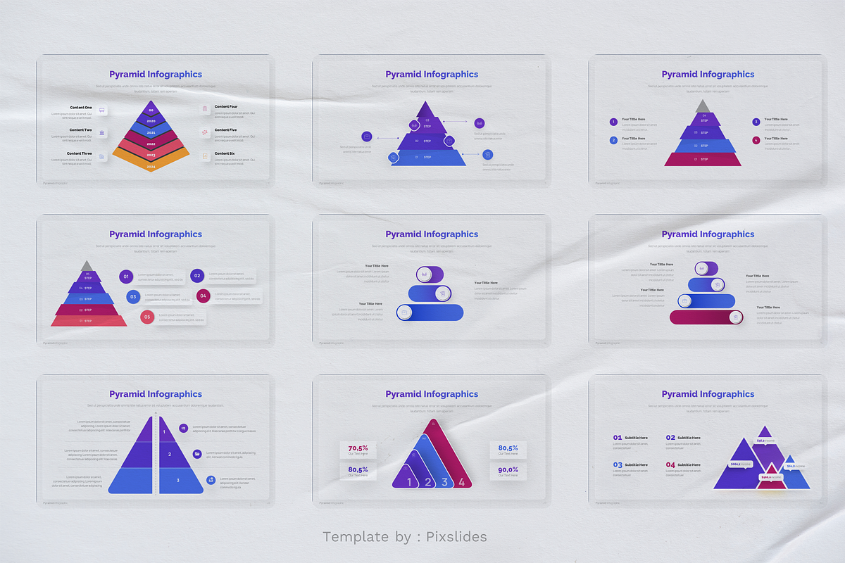 Triangle Pyramid Infographic Keynote, a Presentation Template by Pixslides (Photo 5 of 5)