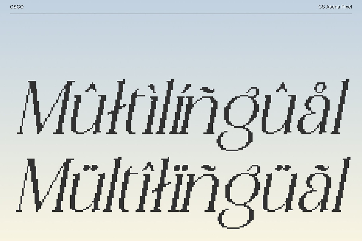 CS Asena Pixel, a Serif Font by Craft Supply Co. (Photo 7 of 8)