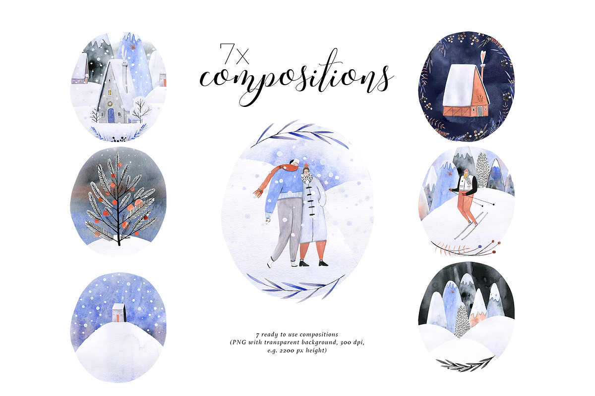 A Walk in the Mountains Watercolors, a Decorative Illustration by Bibela (Photo 9 of 14)