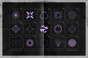 150 Retro-Futuristic Textured Shapes, an Object Graphic by Samolevsky (Thumbnail 13 of 17)
