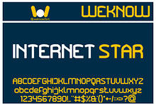 Internet Star font