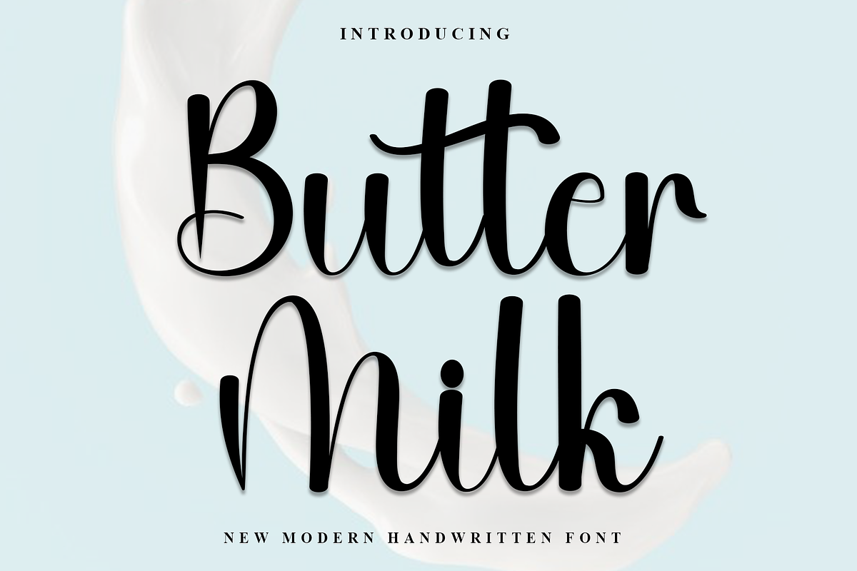 Butter Milk, a Handwritten Font by FreshTypeINK (Photo 1 of 8)