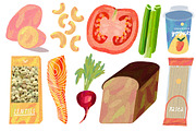 Healthy Food Illustration Set, a Food Illustration by Anny (Thumbnail 5 of 8)