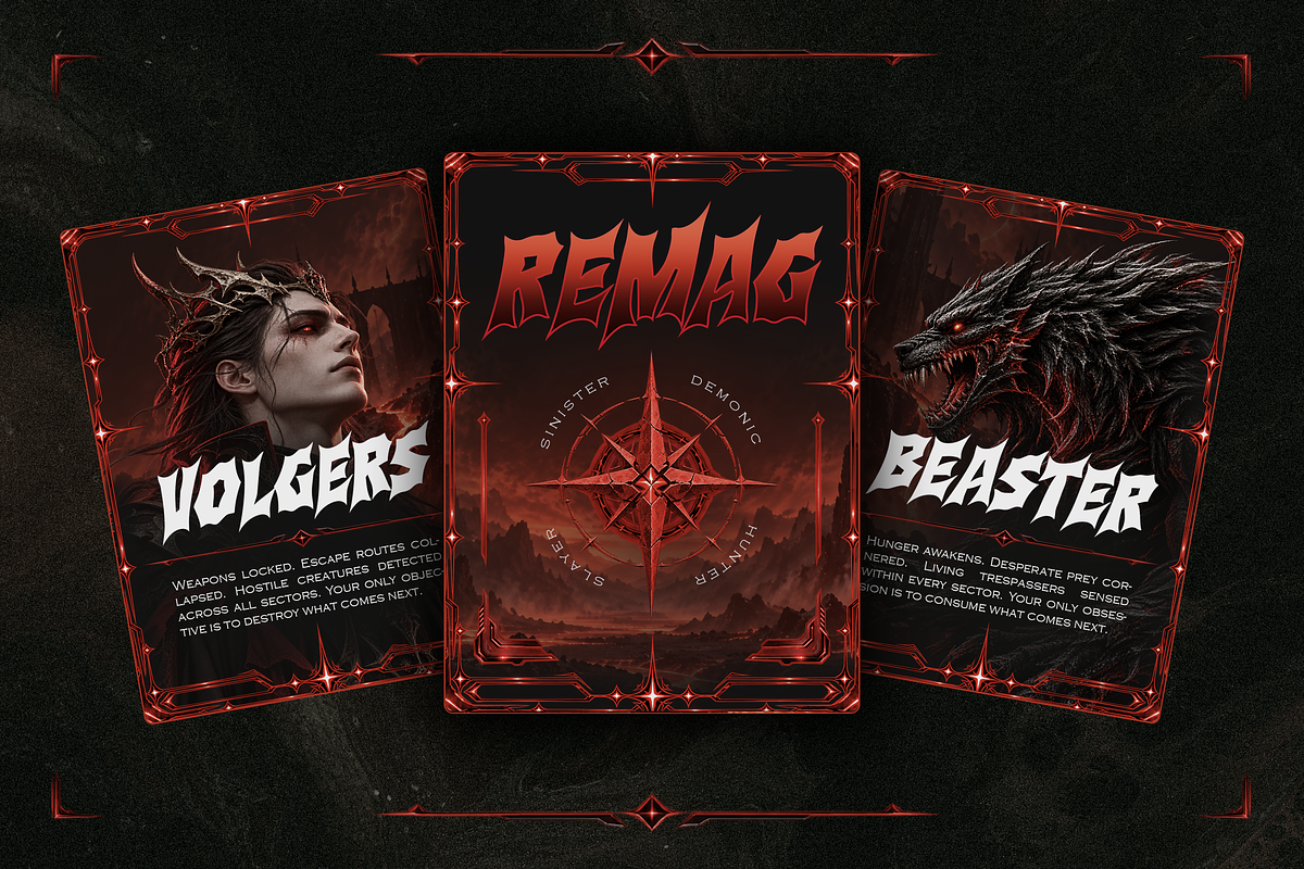 Bazhero - Action Horror Game Font, a Blackletter Font by Typia Nesia (Photo 5 of 9)