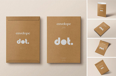 Envelope mockup, a Packaging Mockup by megostudi0