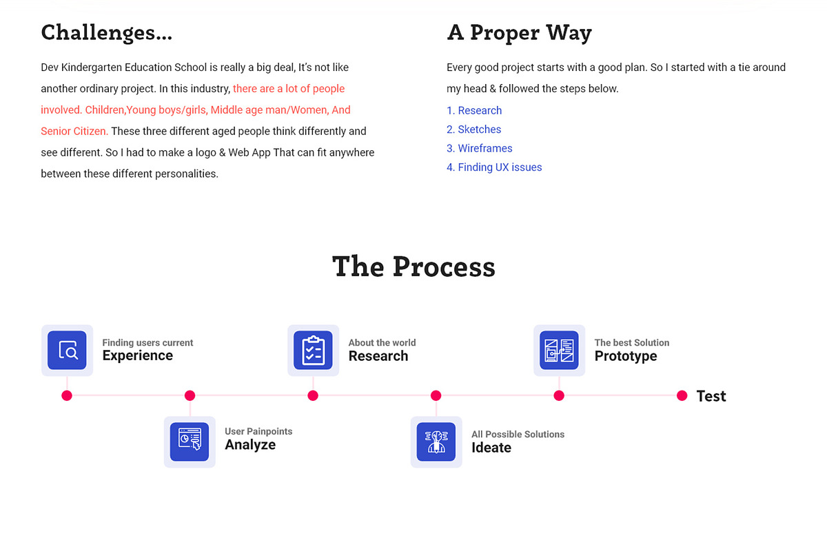 Dev Kindergarten Education Template, a Wireframe Template by litoondev (Photo 4 of 8)