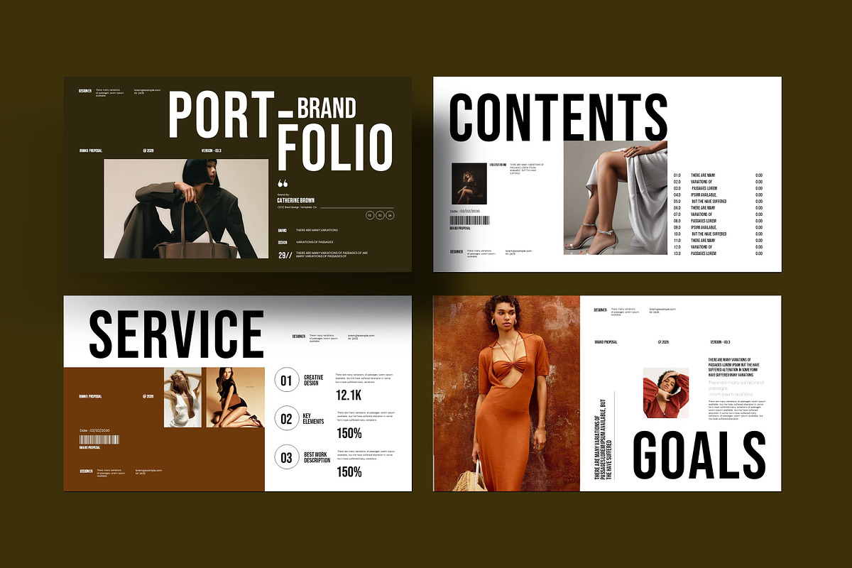 Brand Portfolio Presentation Templat preview 4