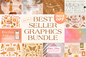 90% OFF Modern Retro Graphics Bundle