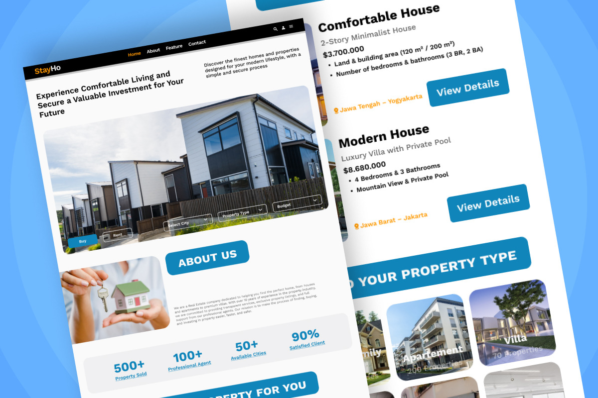 StayHo - Real Estate Landing Page preview 4