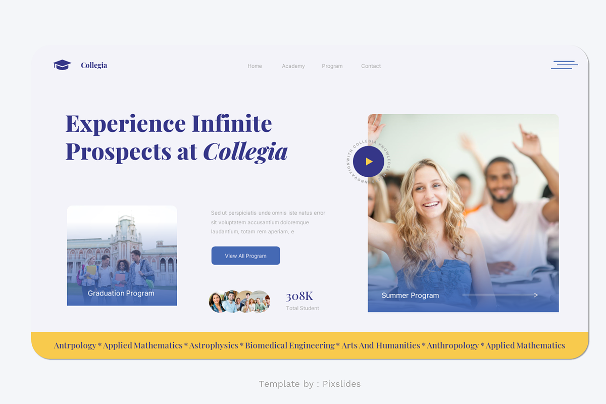 University and College PowerPoint, a Presentation Template by Pixslides (Photo 5 of 7)