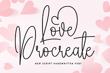 Love Procreate | Script Font