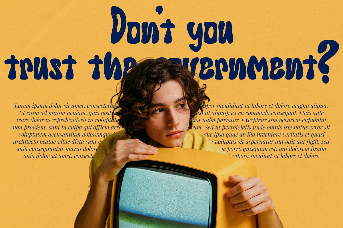 Blockier: Retro Groovy Font, a Handwritten Font by Koplexs Studio (Photo 2 of 10)