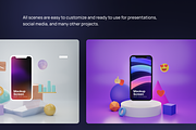Mobby - 3D Phone Scene Creator, an Object 3D Model by Illustraly Design (Thumbnail 4 of 7)