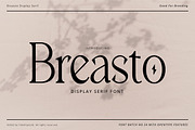 Breasto - Display Serif, a Sans Serif Font by tebaltipislab (Thumbnail 1 of 18)