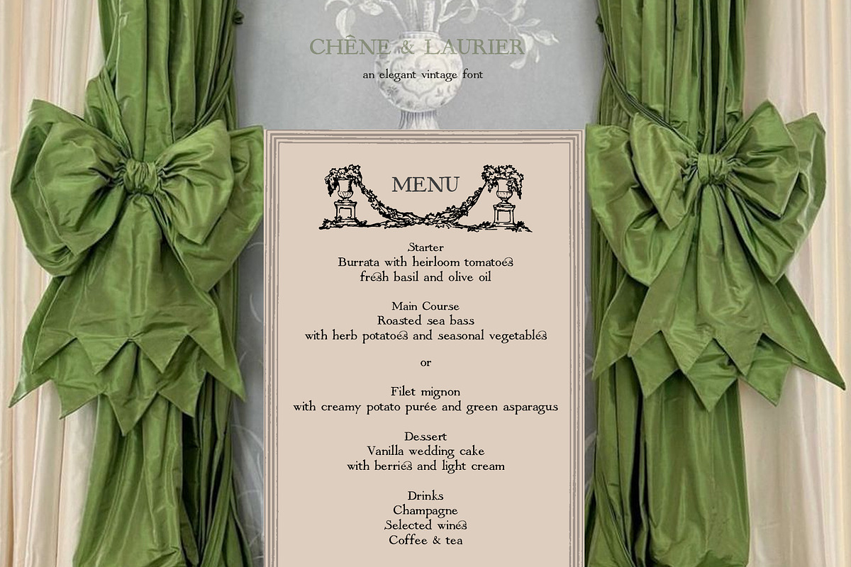 Chene & Laurier Elegant Serif Font, a Serif Font by LABFcreations (Photo 10 of 10)