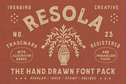 Resola - Font Pack & Extras!, a Sans Serif Font by IronbirdCreative