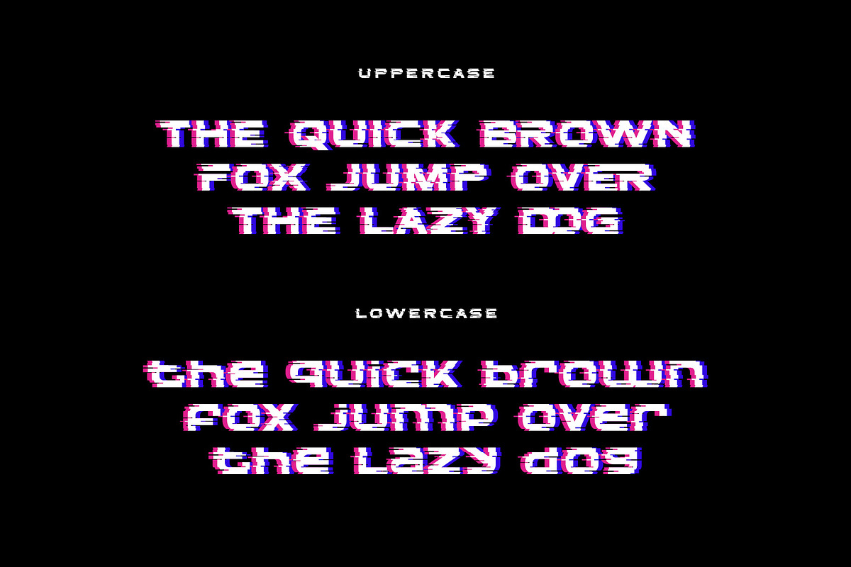 Vorcas Glitch Font, a Sans Serif Font by RantautypeStudio (Photo 8 of 15)