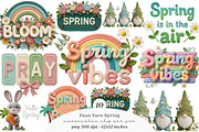 Spring Png - Faux Yarn Spring Vibes, an Illustration by SinaCreation (Thumbnail 1 of 7)