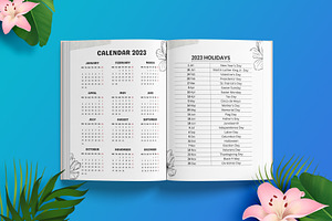 2023-2024 Monthly Planner Canva