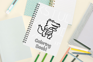 Cute Crocodile Procreate Stamps