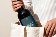 Red Wine Bottle Mockup, a Product Mockup by Design Squad (Thumbnail 3 of 4)