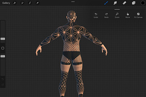 Procreate 3d Model - Full Body Male