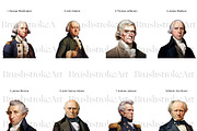 American Presidents Clipart, History, a Person Illustration by BrushstrokeArtGB (Thumbnail 2 of 9)